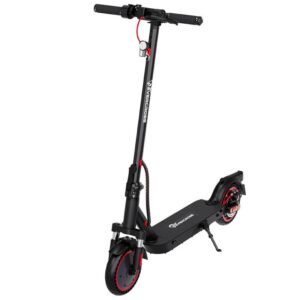 Tragbarer Elektroroller für Erwachsene – 630W Motor, bis zu 16 MPH, 18 Meilen Reichweite, 8,5″ Vollgummireifen, klappbar, LCD-Display, App-Steuerung, Dual-Scheibenbremsen